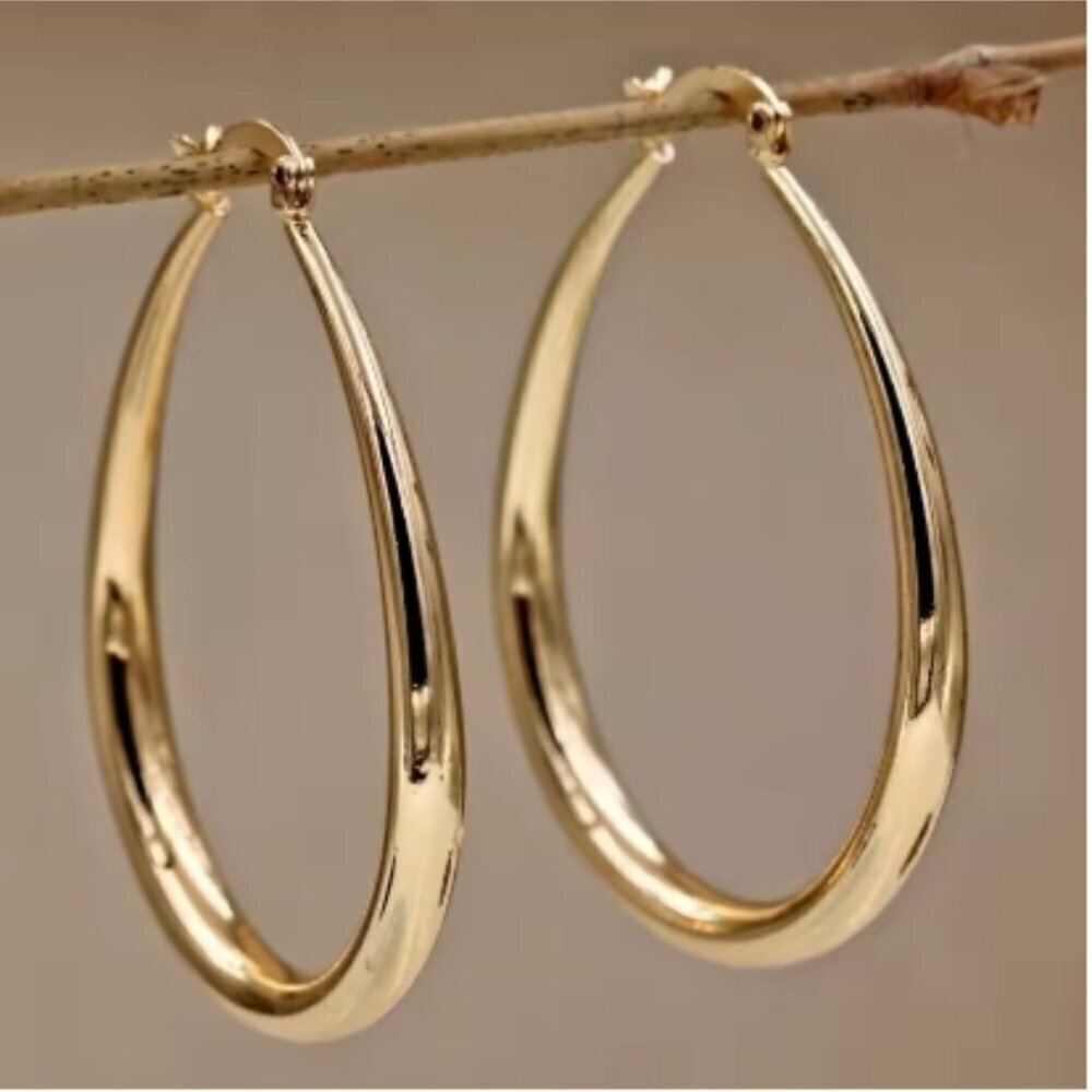 NEW Teardrop Hoops - Choose from Gold or Silver plated